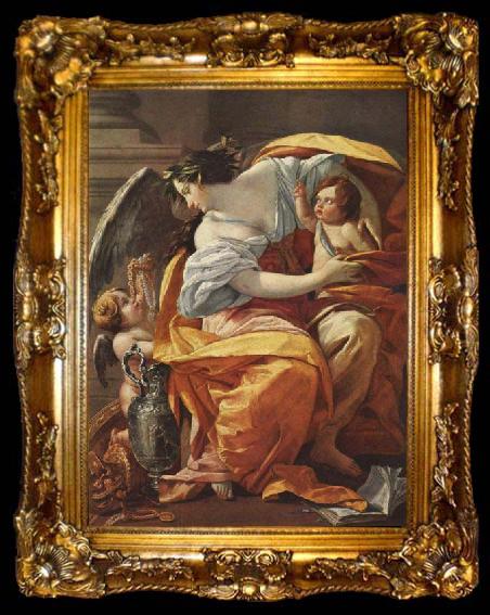 framed  Simon Vouet Allegory of La Richesse, ta009-2
